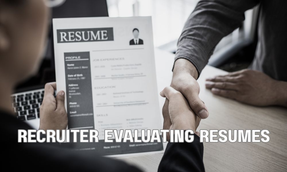Recruiter Evaluating Resumes