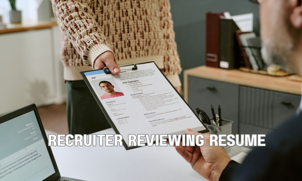 Recruiter Reviewing Resume 1