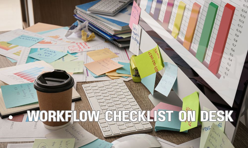 Workflow Checklist On Desk