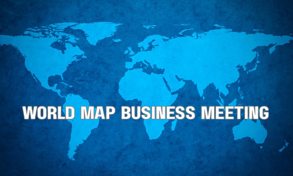 Executives reviewing a global expansion strategy while planning leadership hiring in the United States.