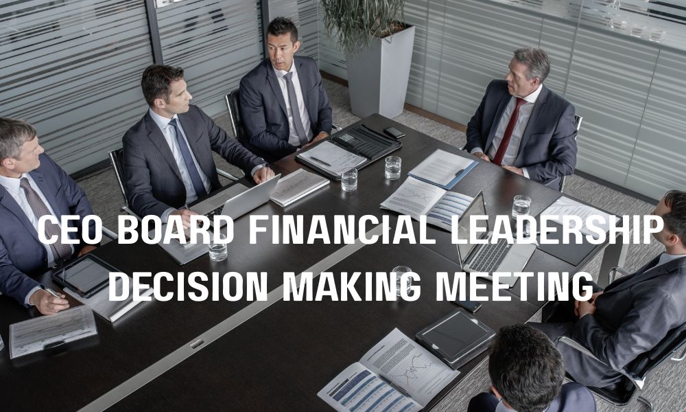 CEO Board Financial Leadership Decision Making Meeting