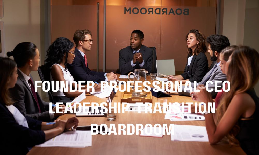 Founder Professional CEO Leadership Transition Boardroom